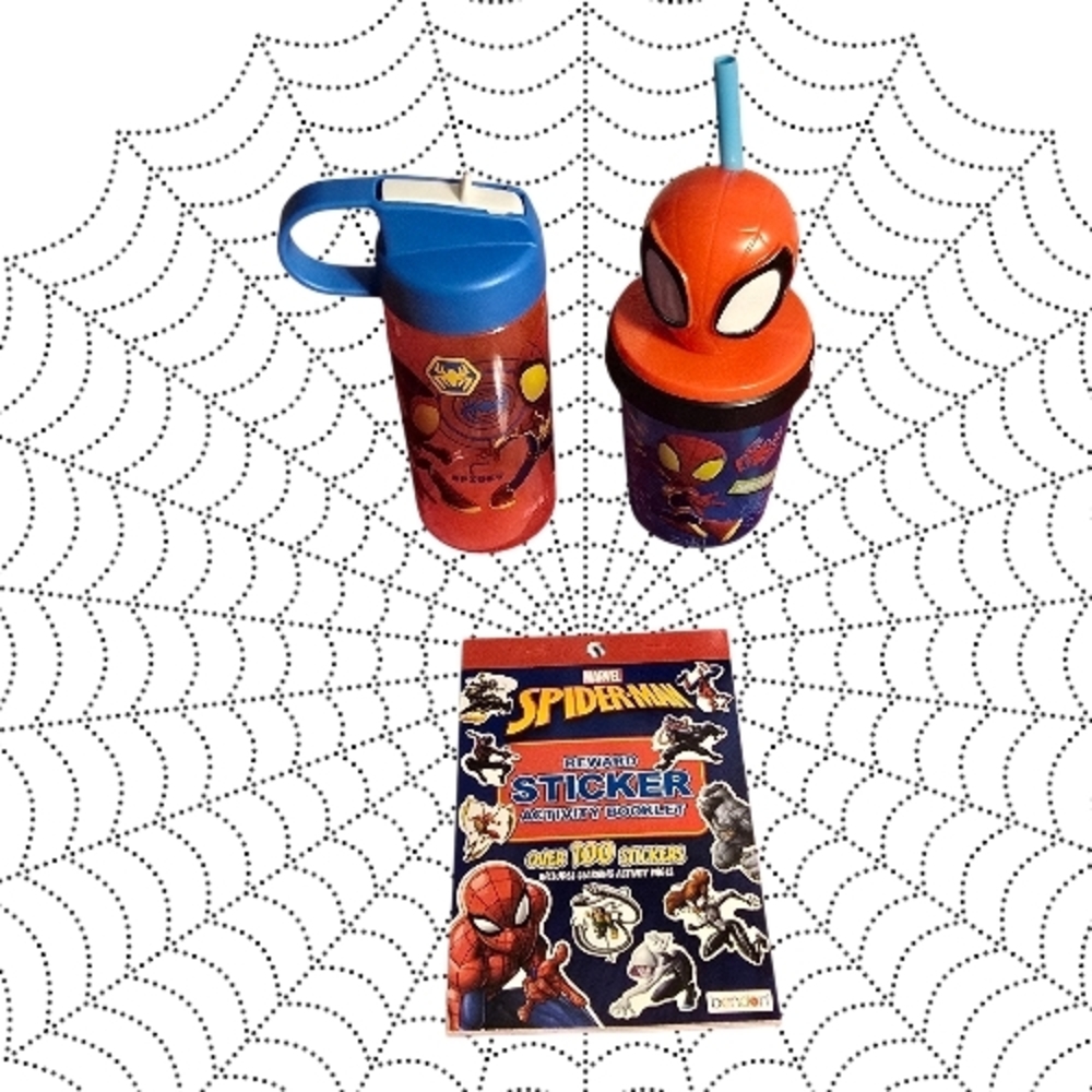 Spider-Man Sticker & Cup Set